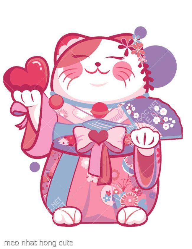 meo nhat hong cute